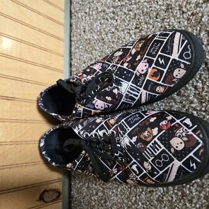 Harry Potter Cartoon Character Sneakers - Black